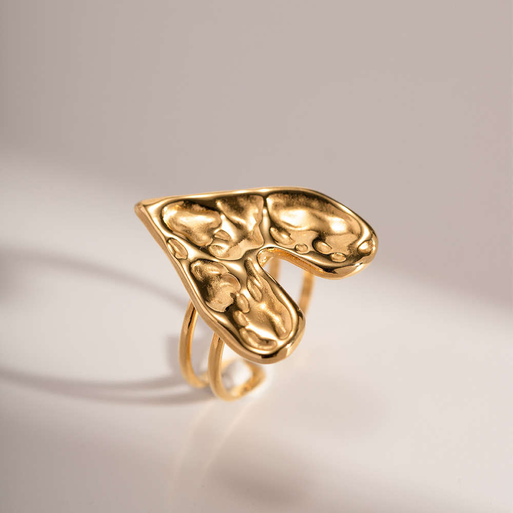 Fashion Retro Lava Love Heart-shaped Ring