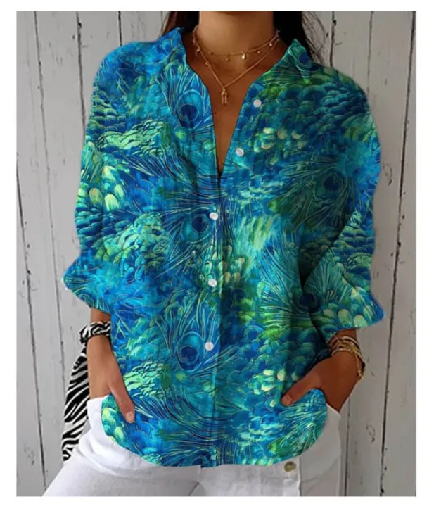 Women's European And American Fashionable Floral Pattern Printed 3D Shirt Style 07 - Shop at LoveMi