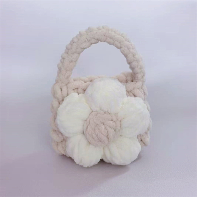 Finished Crocheted Camellia Earphone Case