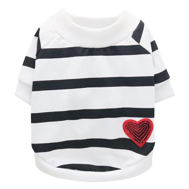 Jarre Aero Bull Pug Puppy Clothes Teddy Milk Cat Pet Spring And Summer Thin Small Dog Puppy White - Shop at LoveMi