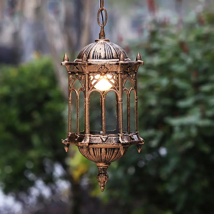 Retro Industrial Style Outdoor Chandelier