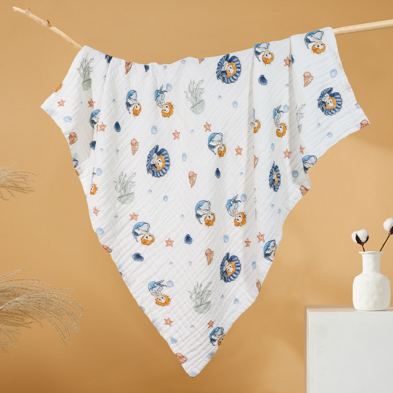 Class A Spring Summer Baby Bath Towel Pure Cotton Gauze