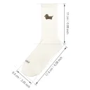 White Dachshund Socks