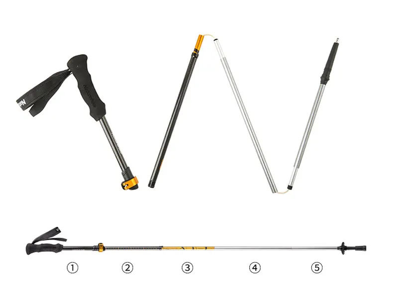 Title 2, Outdoor Folding Trekking Poles | Lightweight an...