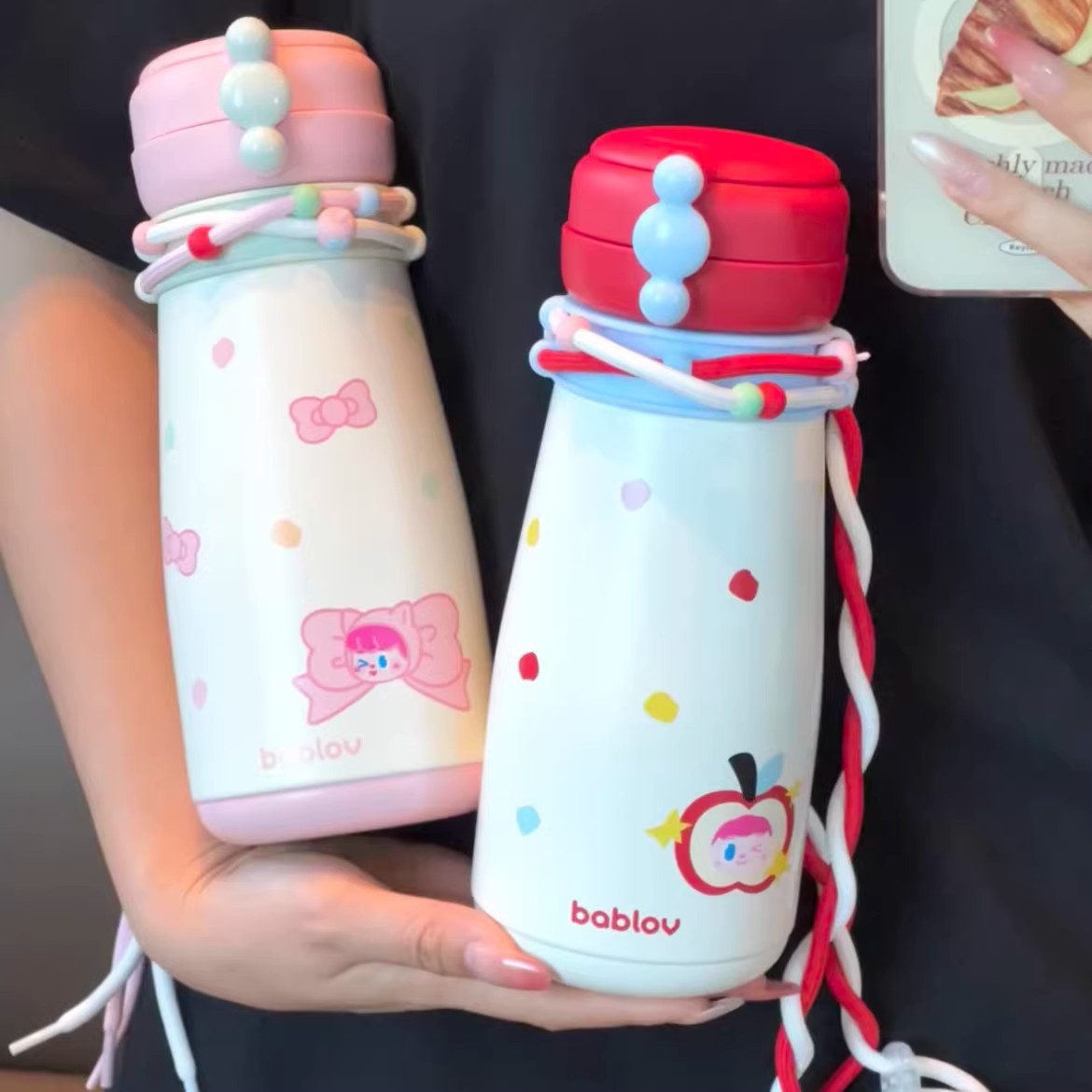 Insulated Water Bottle Large-capacity Straw Cup — foto 7