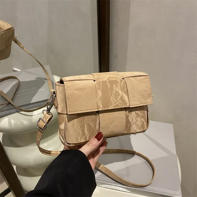 New Women's Spring Special interest Design Portable Small Square Bag Khaki - Shop at LoveMi