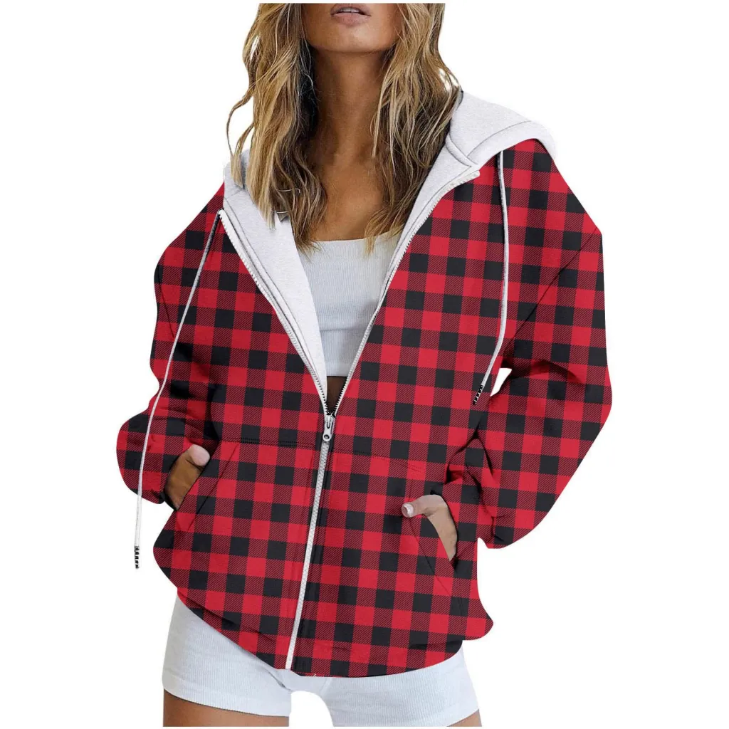 Digital Printing Urban Casual Round Neck Zipper Sweater - Wy03Pl13