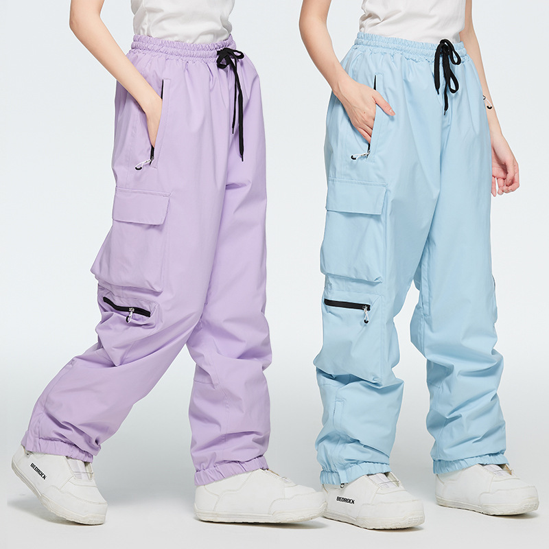 Winter Outdoor Windproof, Waterproof, And Insulated Thickened Ski Pants