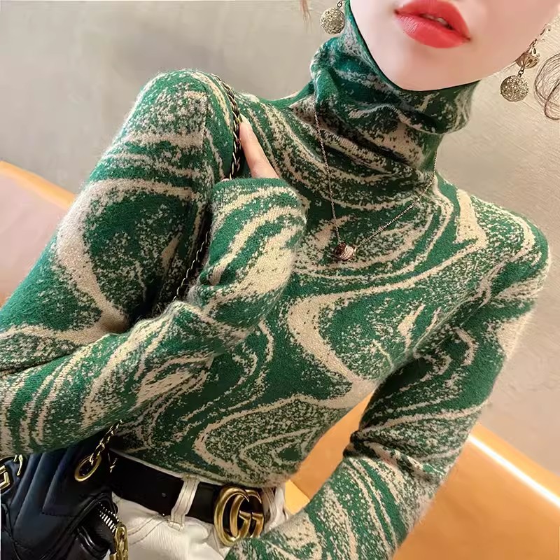 Women's Turtleneck Sweater Bottoming Shirt Autumn And Winter Fashionable
