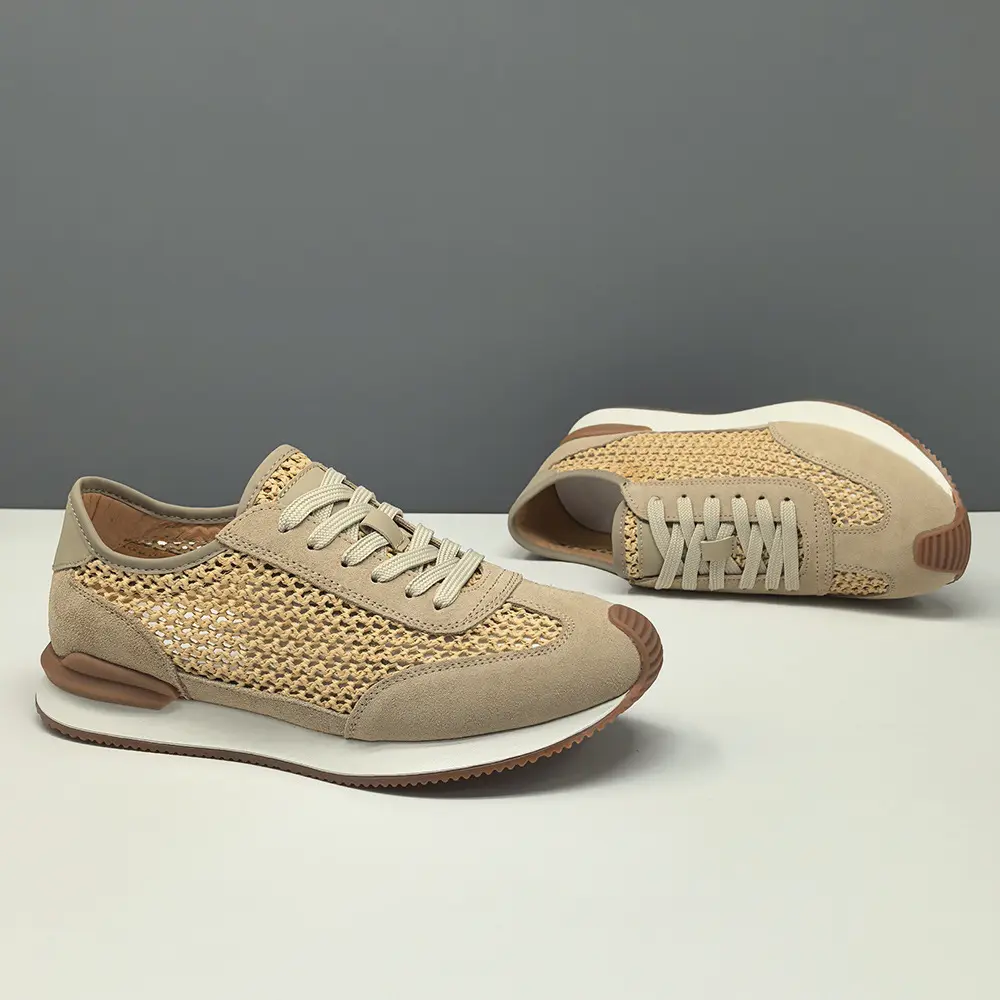Mens Breathable Versatile Leather Casual Shoes