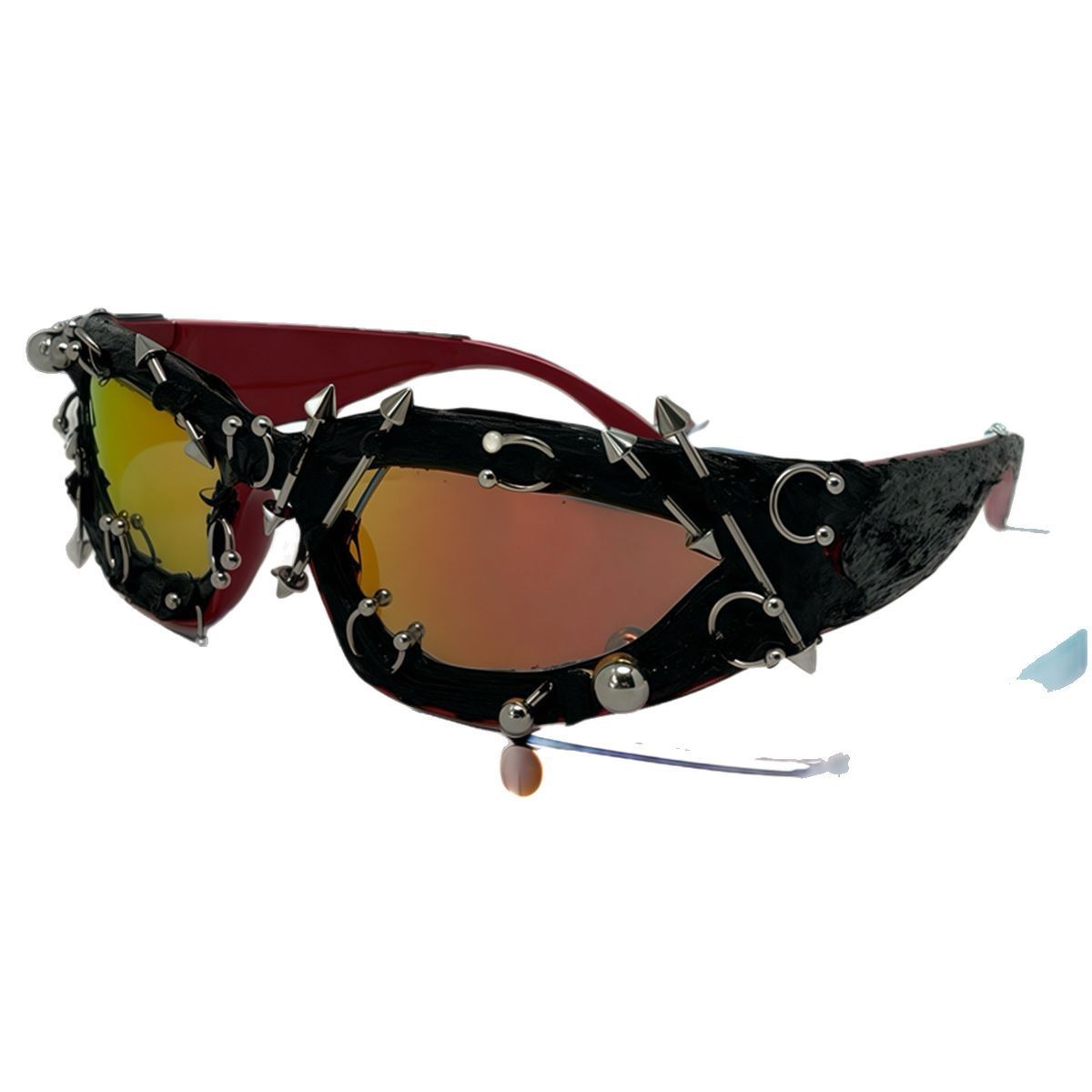 Punk Decorative Rivets Trend Street Snap Glasses - Image 6