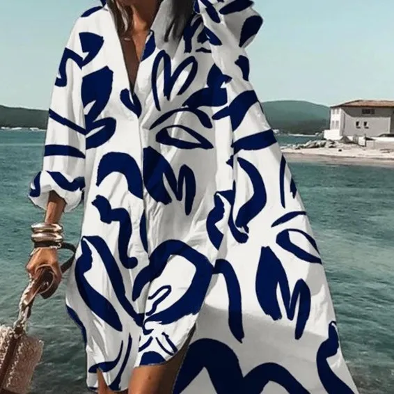 Women's Casual 3D Printing Long Shirt Lcy20 - Shop at LoveMi