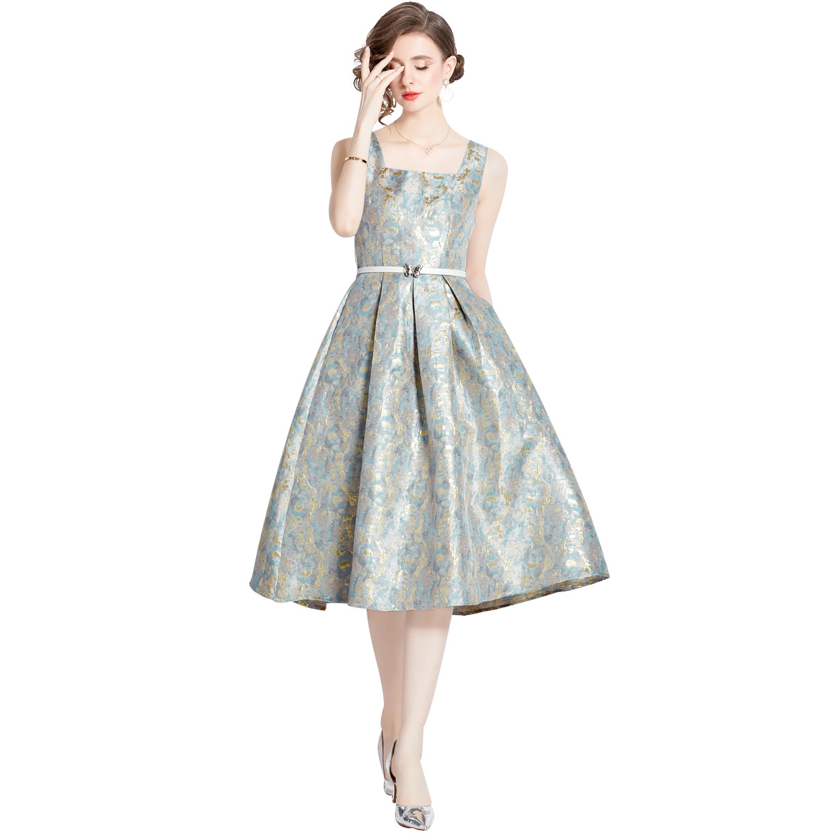Sleeveless Long Dress, picture 2 of 5