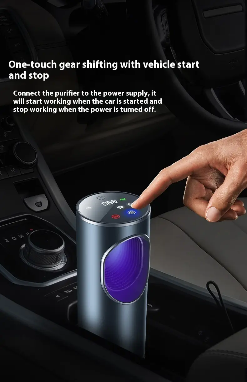 Smart Car Air Purifier Formaldehyde Removal Anion Oxygen Bar