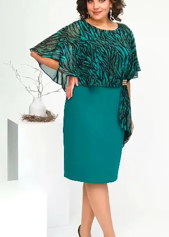 Round neck Half Sleeve Short Hip hugger Dress Green - Shop at LoveMi