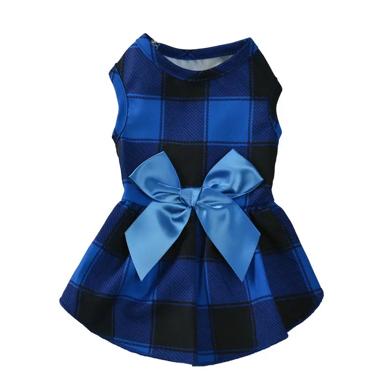 Thin PET Bow Plaid Clothes