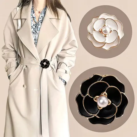 Flower Coat Belt Plastic Buckle