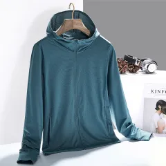 Women's Breathable Solid Colour Simple UV Protection Sun Jacket - Dark Night Green - View 1