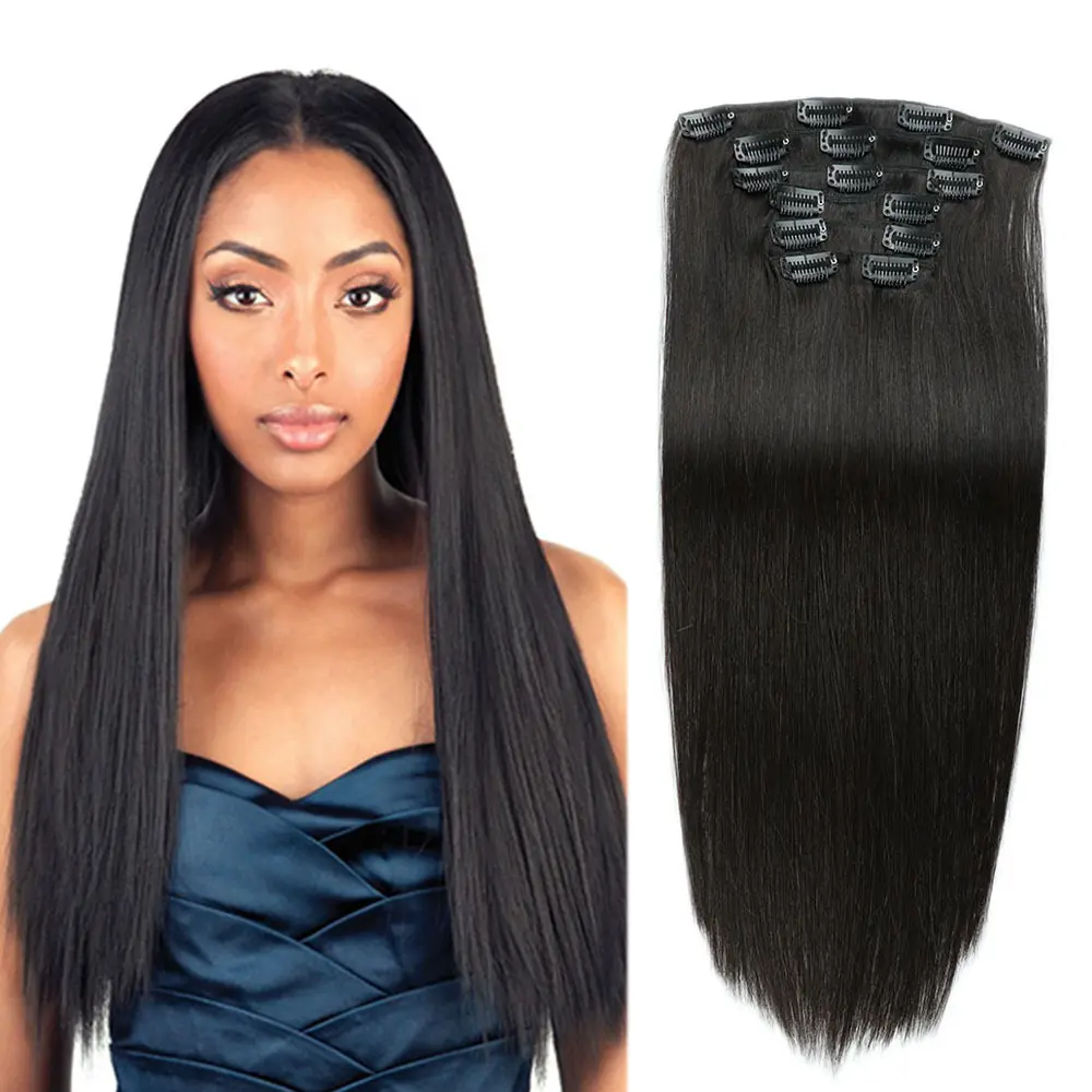 Clip-in Hair Real Human Seven-piece Set 14