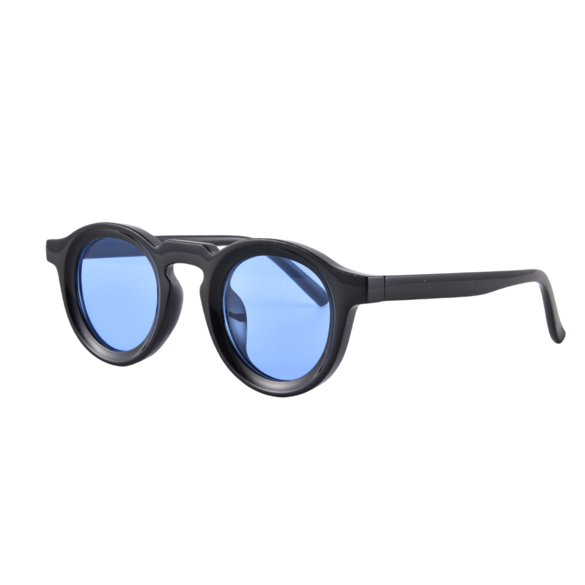 Black Frame Blue Lens