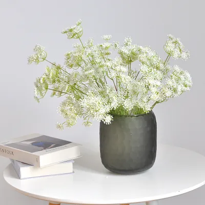Living Room Decorative Fake Flower Wedding Foam Lace Artificial Flower