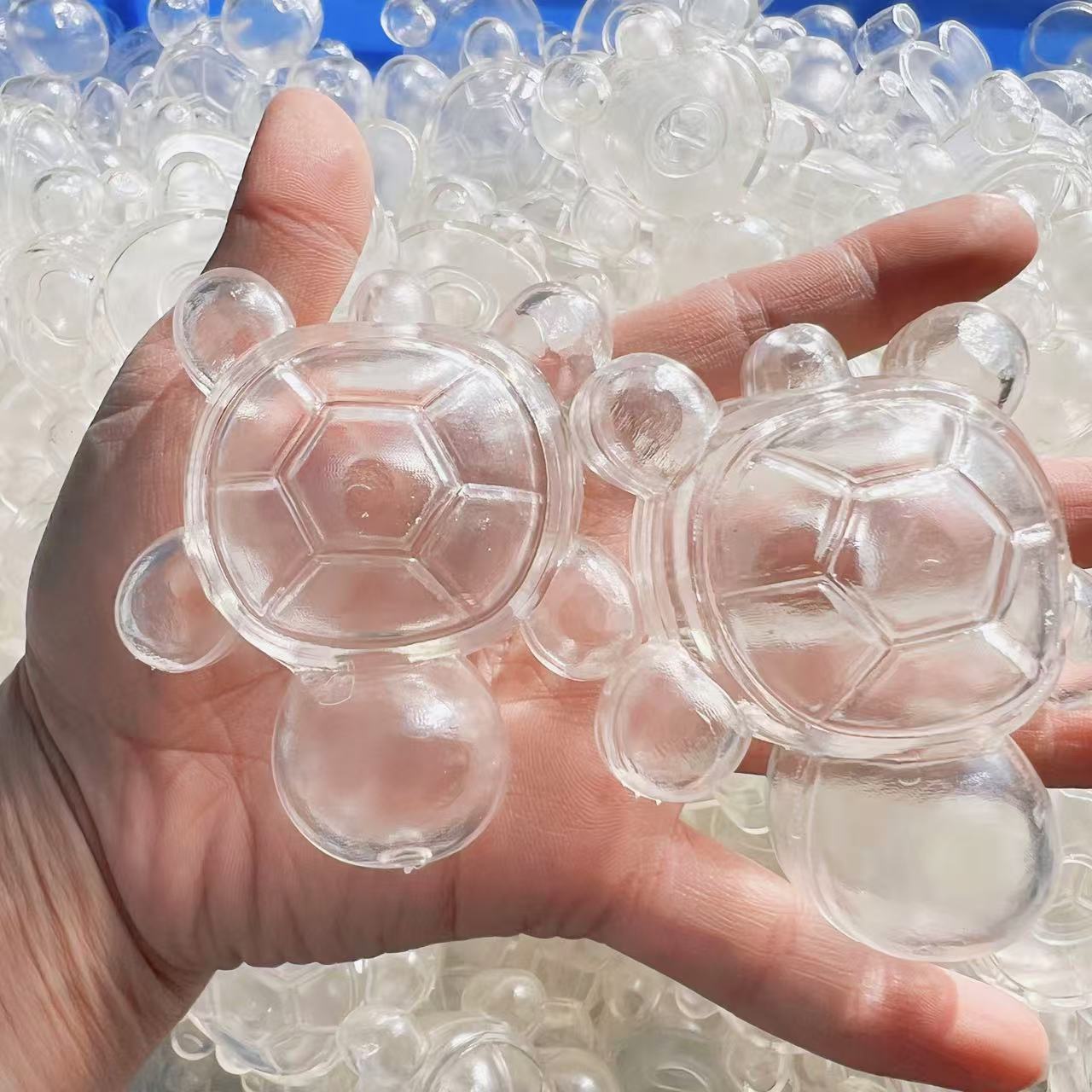 Simulation Turtle Squeeze Toy TPR Transparent Ball Skin Stress-relief Toy 4