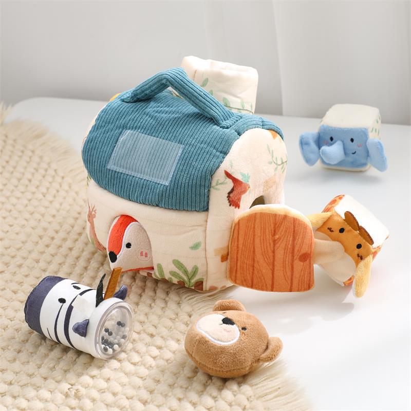 Cotton House Plush Animal Hands-On Grasping Puzzle Toy — foto 6
