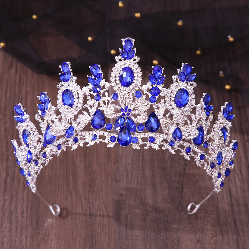 Bridal Crown Headdress Cross Wedding Dress Accessories Luxury Crystal