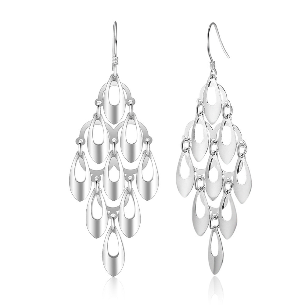 Women's Fashion Temperament Long Fringe Earrings