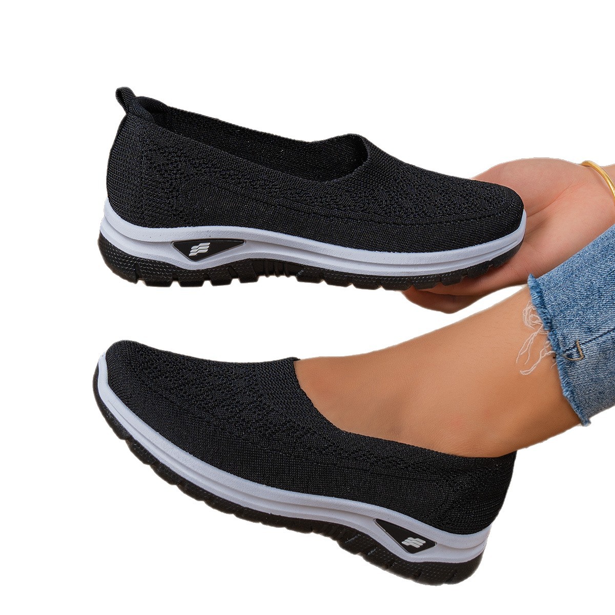 Women's Flyknit Breathable Mesh Casual Shoes
