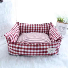 Spring And Summer New Korean Kennel Removable And Washable Four Seasons Universal Cat Nest - Classic Red - View 1