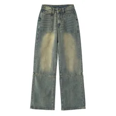 Fashion American Stitching Jeans For Women - Trousers-L - View 1
