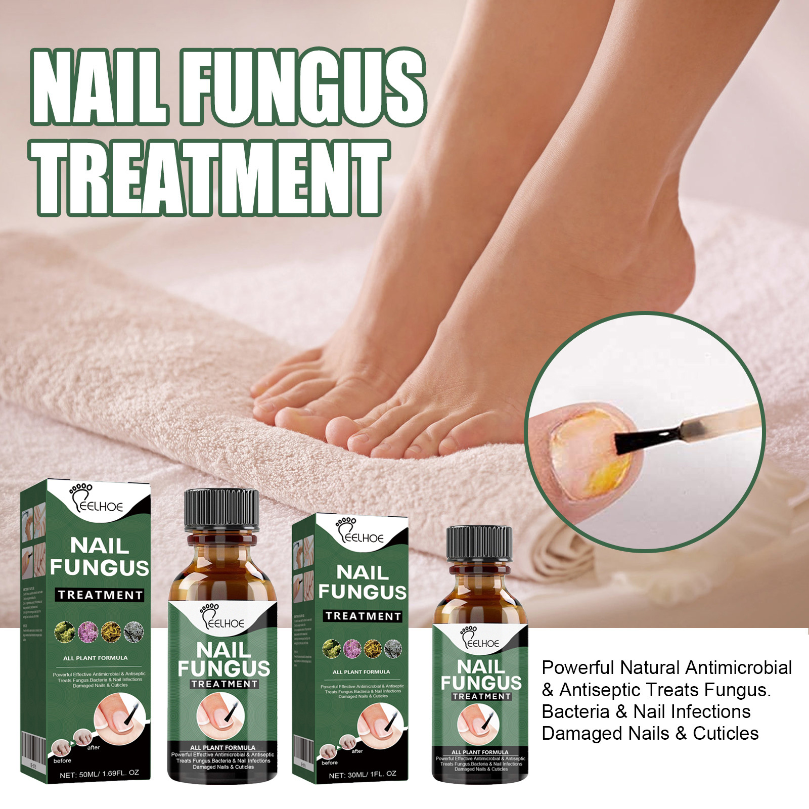 Title 2, Foot Care Solution Onychomycosis Nail Care Solu...