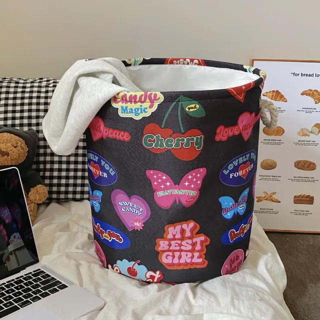Household Foldable Large Capacity Storage Laundry Basket Love - Shop at LoveMi