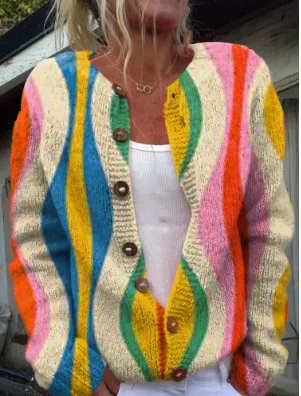 Women's Top 3D Digital Printing Cardigan Knitted Sweater Kshd285 3Xl - Shop at LoveMi