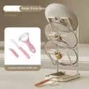 Beige Three Layer 3Pcs Knife