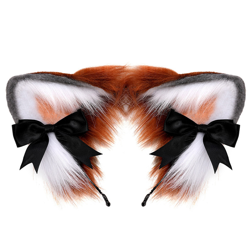 Comic Show Props Plush Simulation Animal Ears Belle Fox Ear Headdress 15