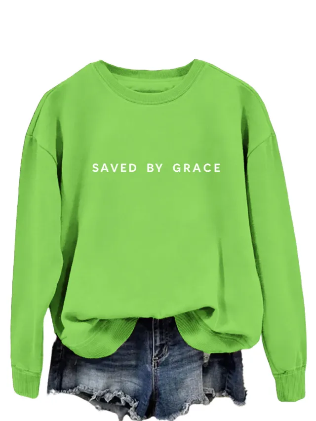 Fashion Simple Ladies Loose Sweater Fluorescent Green - Shop at LoveMi