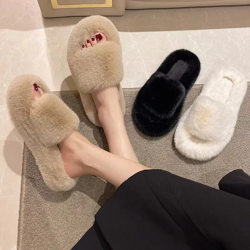 New Curly Slippers Women's Korean-style Fashion Korean-style