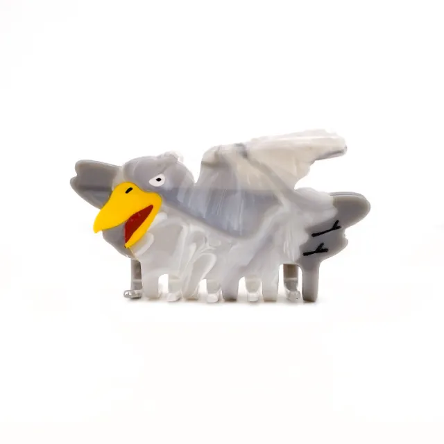 Original Design Cute Animal Acetate Hairpin Flying Shoebill - Shop at LoveMi