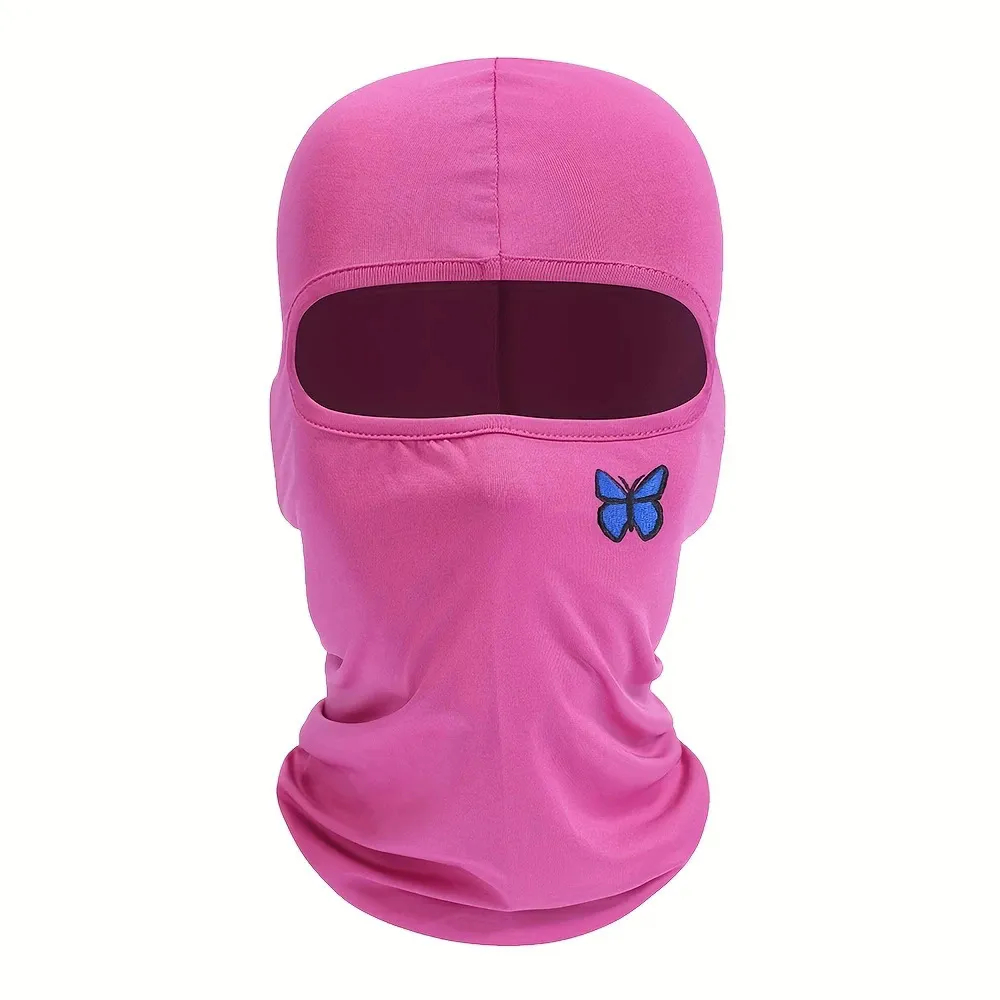 Outdoor Breathable Sun Protection Wicking Sleeve Cap - Rose Red