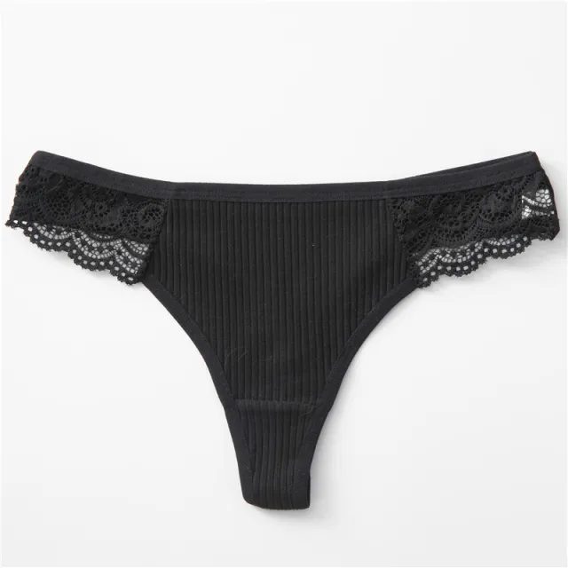 Underwear Low Waist Full Cotton Women's Lace Black - Shop at LoveMi