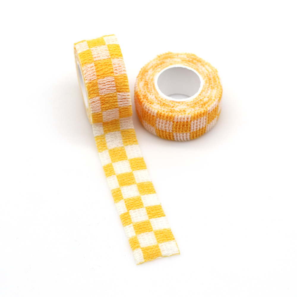 White And Yellow Grid