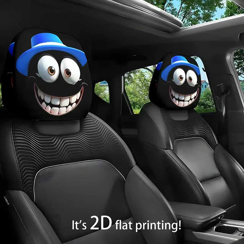 Stretch Double-Sided Printed Universal Car Pillowcase