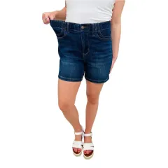 Simple Mini Denim Shorts - View 1