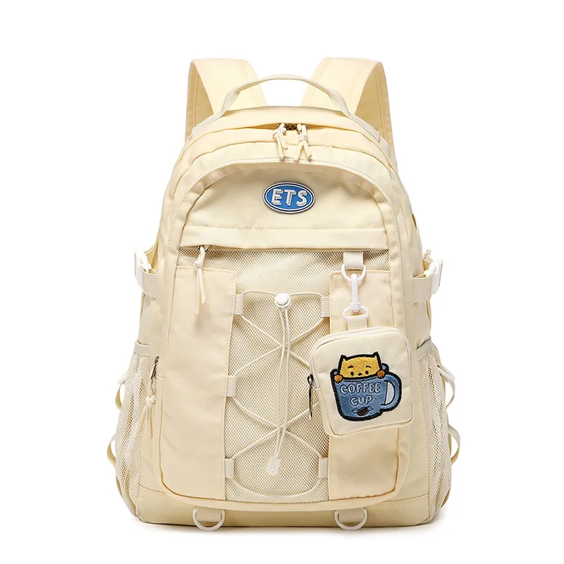 Travel Backpack College Student Computer Bag - Yellow