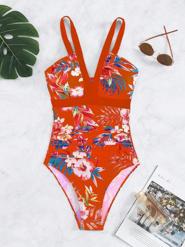 Women's Floral Bikini One-piece Swimsuit - Image 11