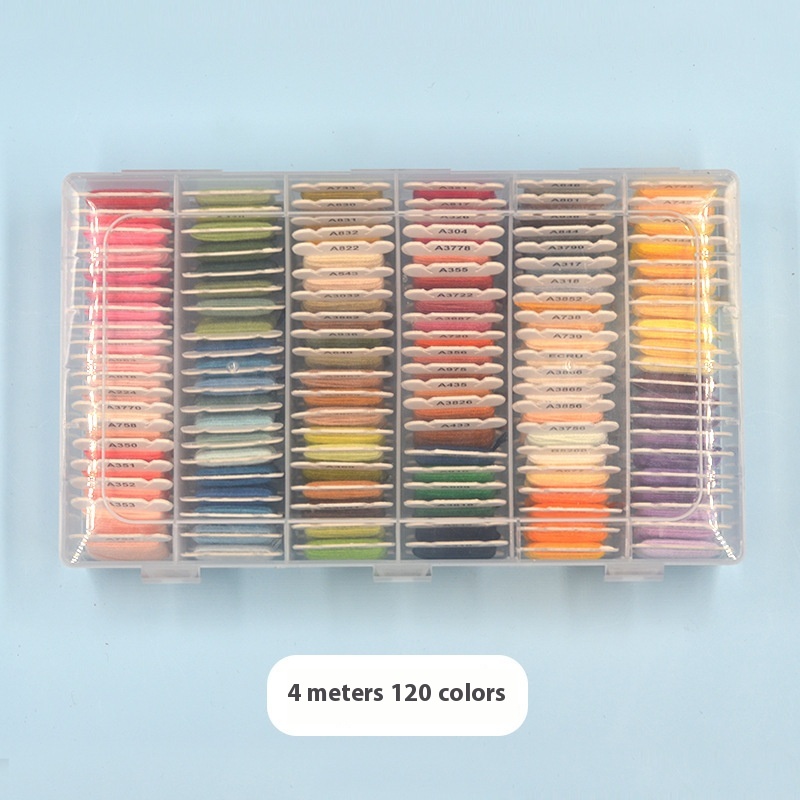 Handmade Polyester Cotton Crossthread Embroidery Wiring
