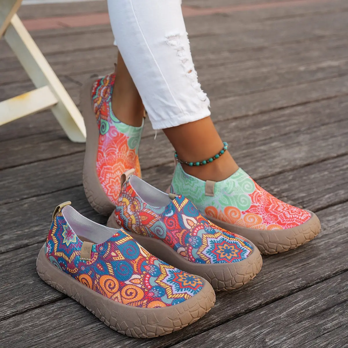 Womens Slip-on Soft-soled Sports Casual Shoes