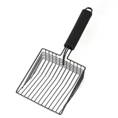 Metal Cat Litter Scoop Poop Cleaning Artifact - Black - View 1